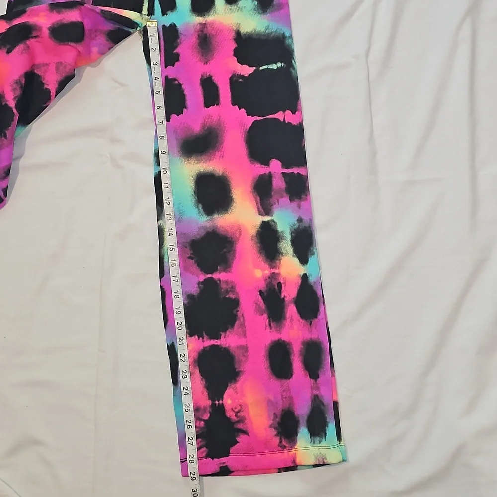 Justice Girls XL 16/18 Fleece Wide Leg Pants Multicolor New